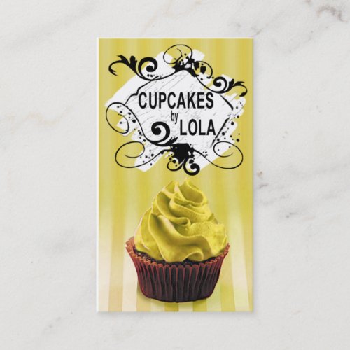 Delicious Cupcakes - Confections Desserts Pastries Business Card Templates
