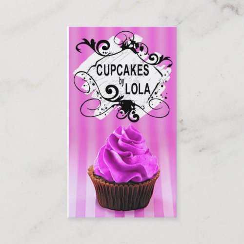 Delicious Cupcakes - Confections Desserts Pastries Business Cards