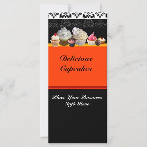 DELICIOUS CUPCAKES DESERT SHOPOrange Yellow Black