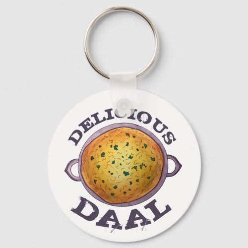 Delicious Daal Vegetarian Indian Red Lentil Dal Keychain