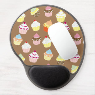 Delicious Decorated Birthday Cupcakes Gel Mouse Pad