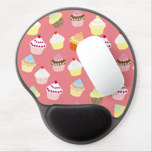 Delicious Decorated Birthday Cupcakes Gel Mouse Pad