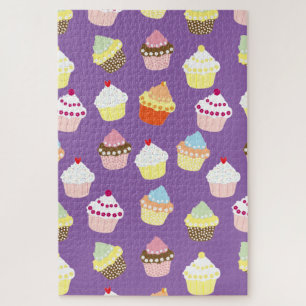 Delicious Decorated Birthday Cupcakes Jigsaw Puzzle