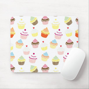 Delicious Decorated Birthday Cupcakes Mouse Pad