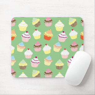 Delicious Decorated Birthday Cupcakes Mouse Pad