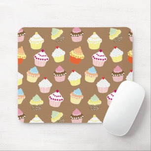 Delicious Decorated Birthday Cupcakes Mouse Pad