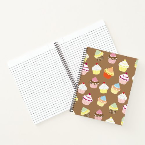 Delicious Decorated Birthday Cupcakes Notebook