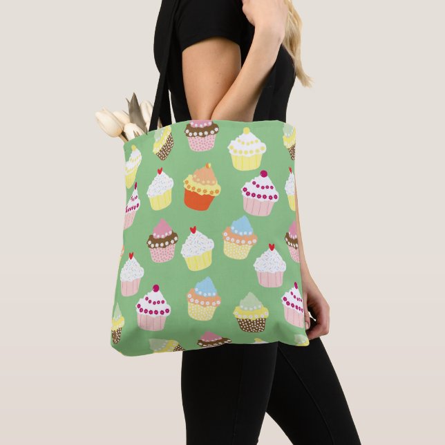 Delicious Decorated Birthday Cupcakes Tote Bag (Close Up)