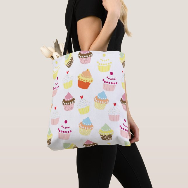 Delicious Decorated Birthday Cupcakes Tote Bag (Close Up)