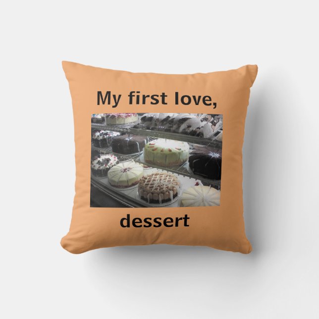 Delicious Desserts on Throw Pillow (Front)