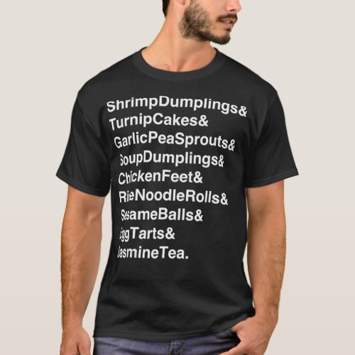 Delicious Dim Sum Modern Minimalist T_Shirt