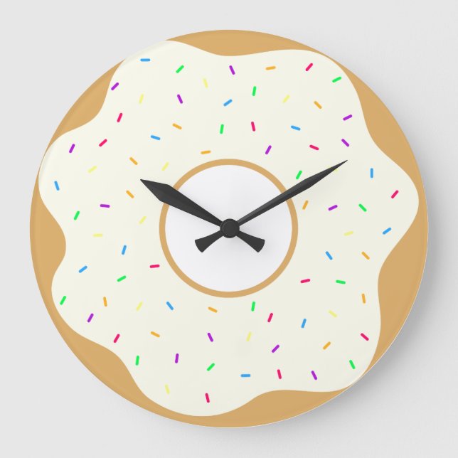 Delicious Donut Large Clock (Front)
