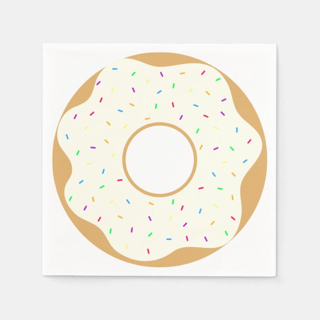 Delicious Donut Paper Napkins (Front)