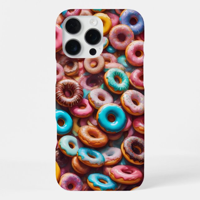 Delicious donut pattern iPhone case (Back)