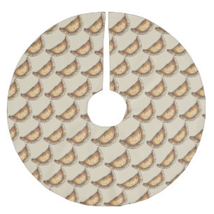 Delicious Empanadas Spanish Latin American Pastry Brushed Polyester Tree Skirt