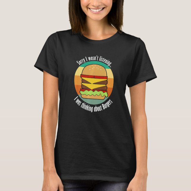 Delicious Food Burger Hamburger Chef   T-Shirt (Front)