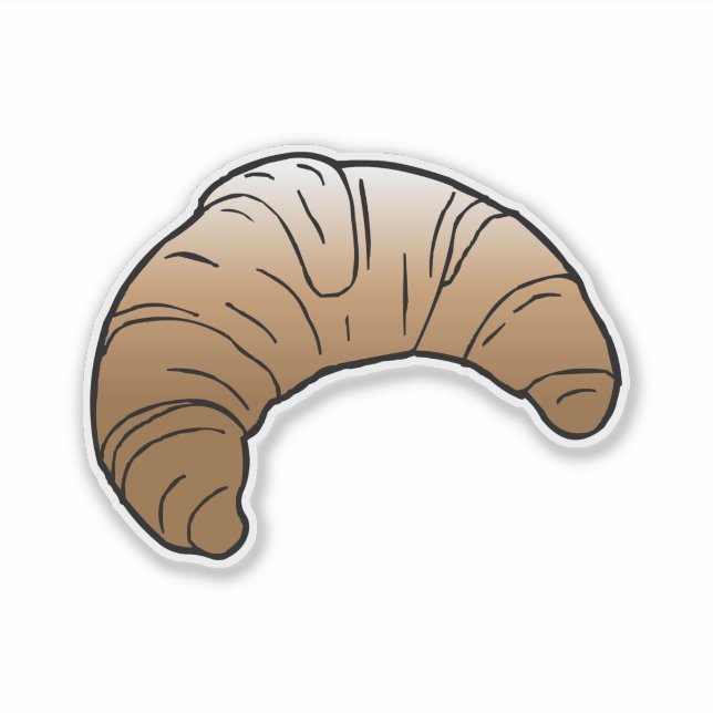 Delicious French Butter Croissant Sticker (Front)