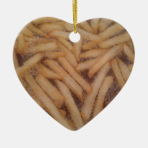 Delicious French Fries Ceramic Ornament