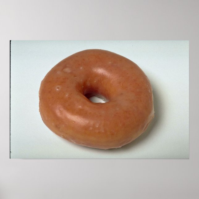 Delicious Glazed donut pastry Poster (Front)