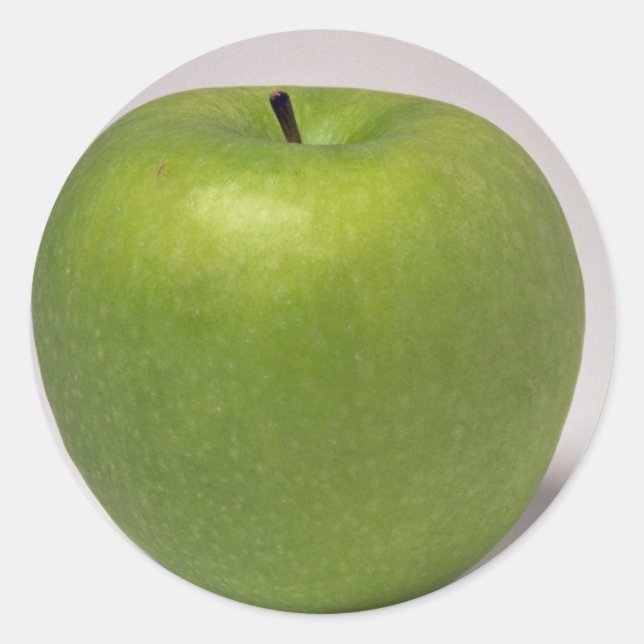 Delicious Green apple Classic Round Sticker (Front)