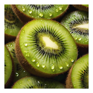 Delicious Green Kiwis Photo Print