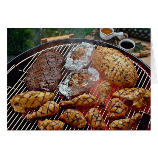Delicious Grilled chicken Cards (Front Horizontal)