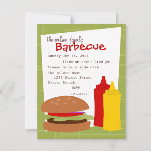 Delicious Hamburger Invitation