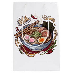 Delicious Japanese Ramen and Gyoza Dumplings. Medium Gift Bag