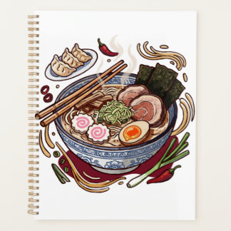 Delicious Japanese Ramen and Gyoza Dumplings. Planner