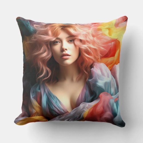 Delicious Kate paints dreams Throw Pillow