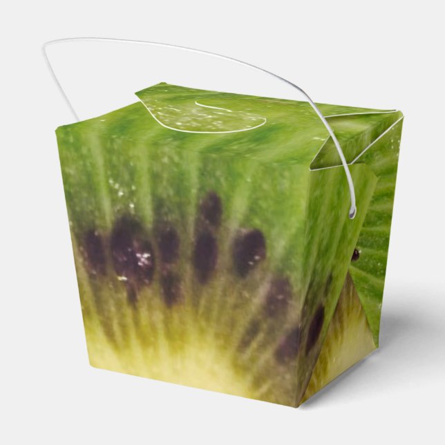 Delicious Kiwi Green Fruit 4Kyle Favor Boxes (Back Side)