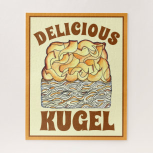 Delicious Kugel Jewish Egg Noodle Casserole Jigsaw Puzzle