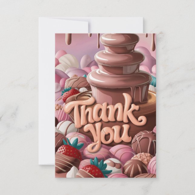 Delicious Magic Chocolate thank you card (Front)