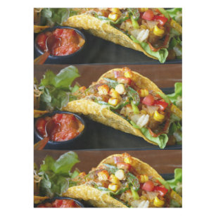 delicious Mexican Tacos photograph Tablecloth