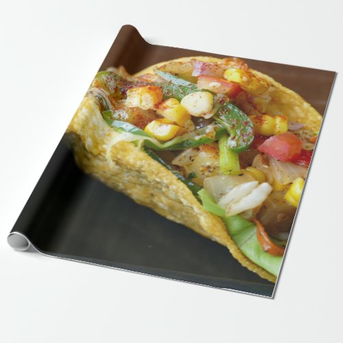 delicious Mexican Tacos photograph Wrapping Paper