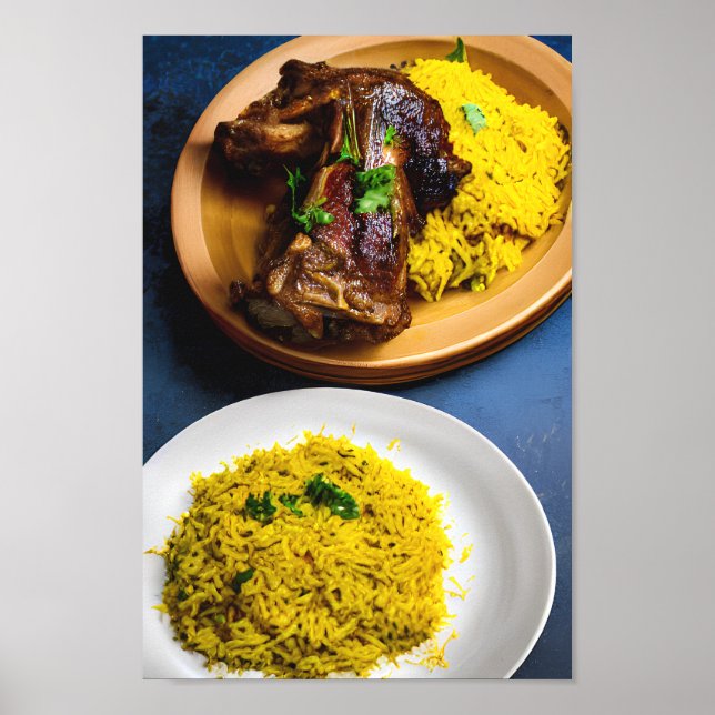 Delicious Middle-Eastern Lamb Mandhi Poster (Front)