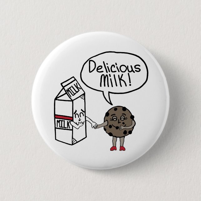 Delicious Milk Button (Front)
