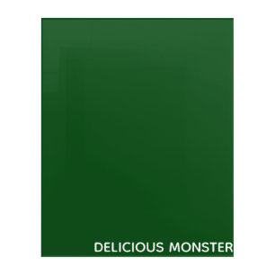 Delicious Monster green color name Acrylic Print