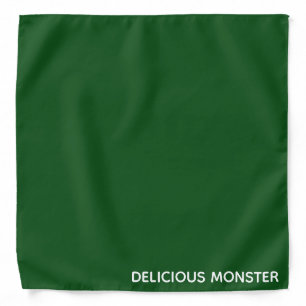 Delicious Monster green color name Bandana