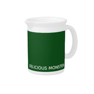 Delicious Monster green color name Beverage Pitcher