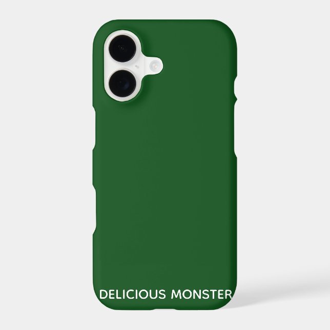Delicious Monster green color name Case-Mate iPhone Case (Back)