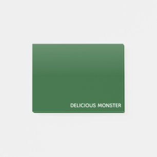 Delicious Monster green color name Post-it Notes