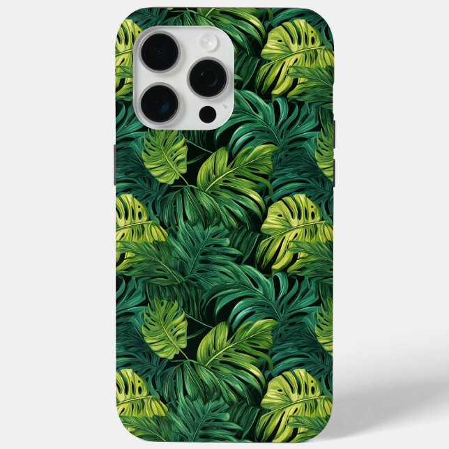 Delicious Monster Leaves Patterned Designer Tough Case-Mate iPhone Case (Back)