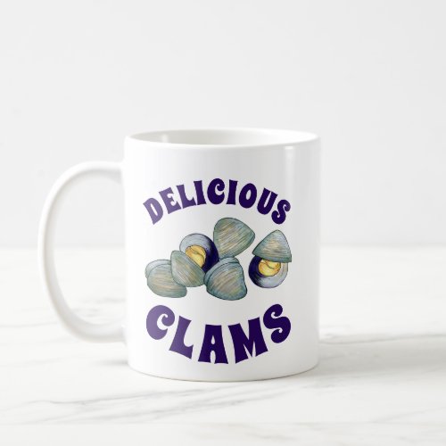 Delicious New England RI Steamed Clams Clambake Coffee Mug