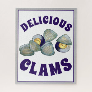 Delicious New England RI Steamed Clams Clambake Jigsaw Puzzle