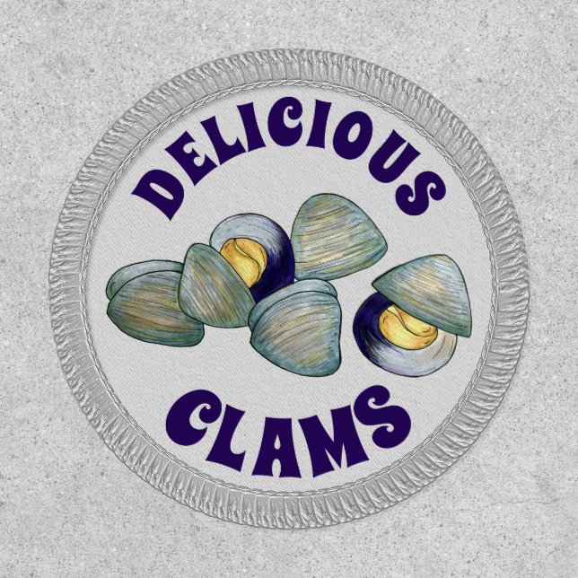 Delicious New England RI Steamed Clams Clambake Patch (Front)