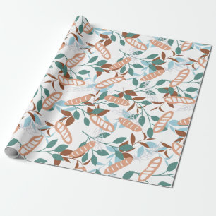 Delicious Organic Wheat Baguette Pattern Wrapping Paper