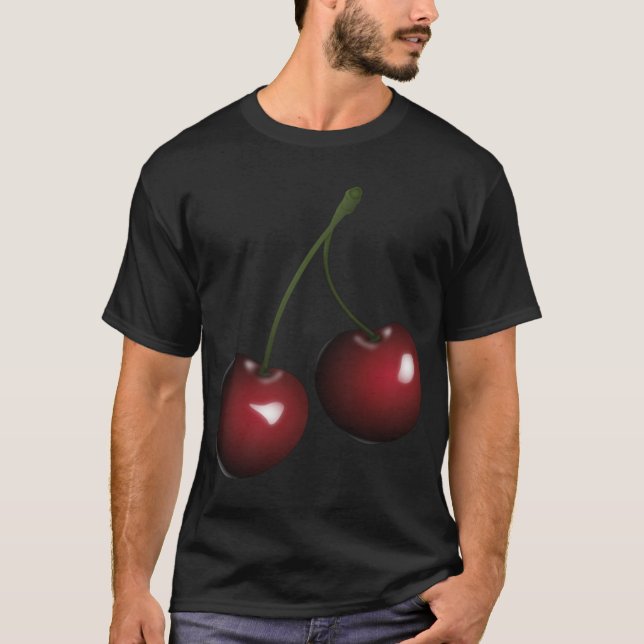 Delicious Pair of Cherries Fruit Snack T-Shirt (Front)