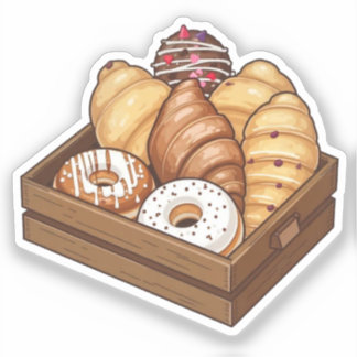 Delicious Pastry Box of Treats Sticker