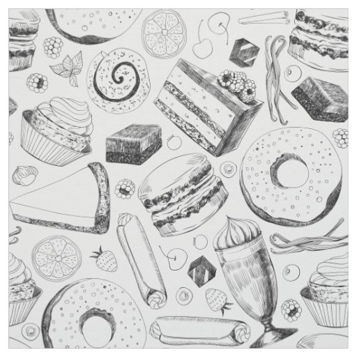 Delicious pattern fabric